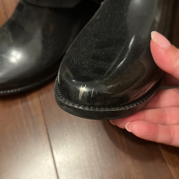 Black Michael Khors rain boots - Picture 4 of 4